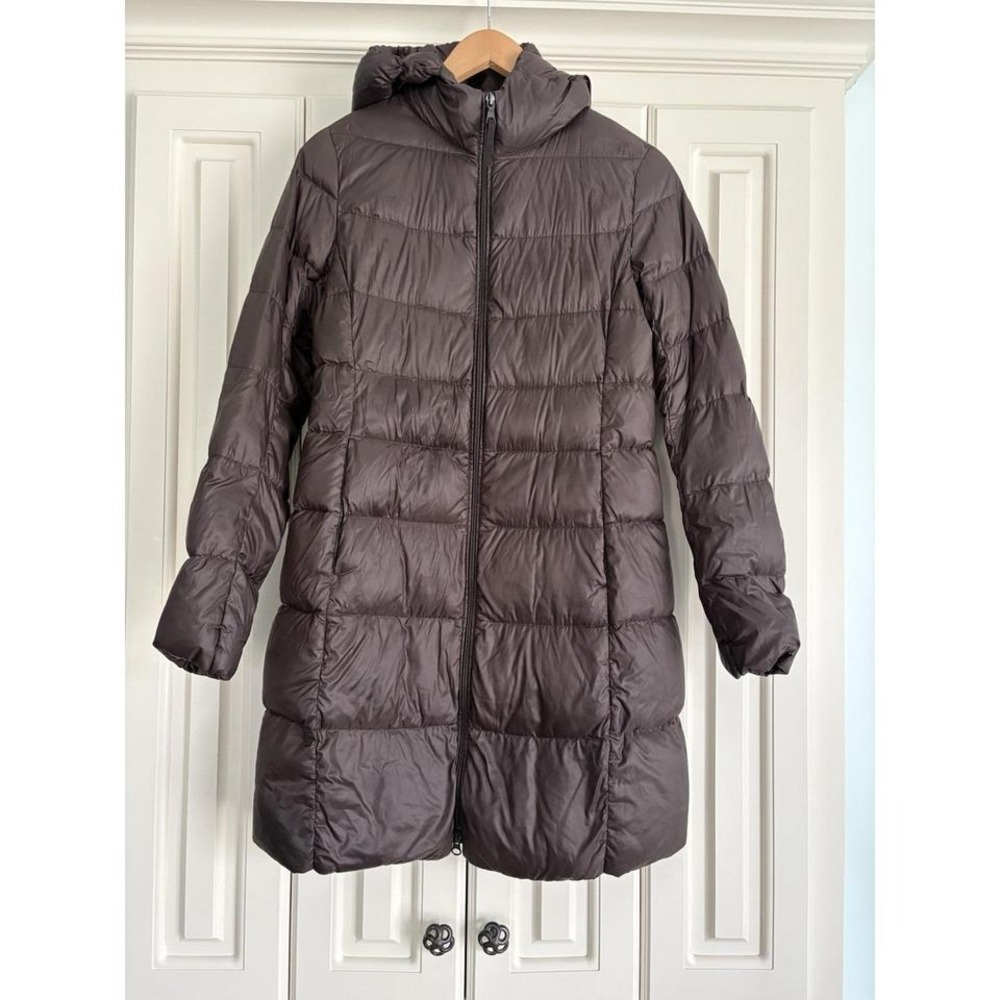 UNIQLO Ultra Light Long Puffer Coat Feathers Down‎ Packable Luxe Outerwear S